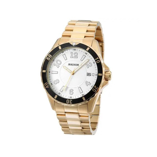 Relógio Magnum Masculino Dourado Military MA32952P - Relojoaria Invictos