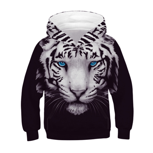 tiger fleece full zip moletom com capuz