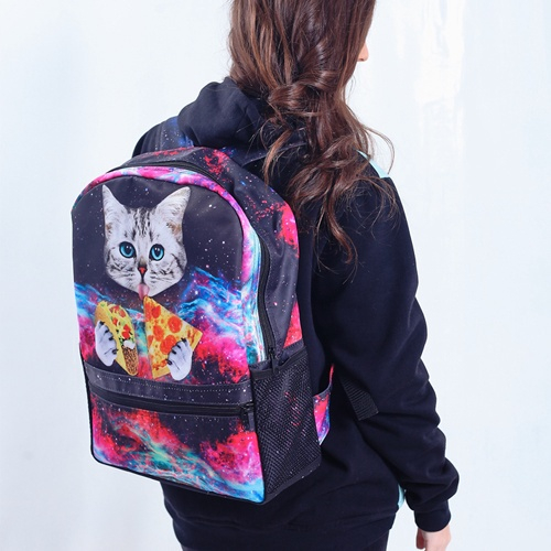 Mochila desenho Gato Pizza - Short Fuse