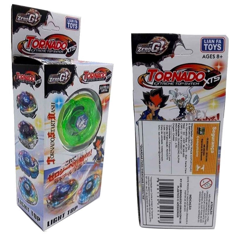 Pião Lançador Beyblade Top Cyclone