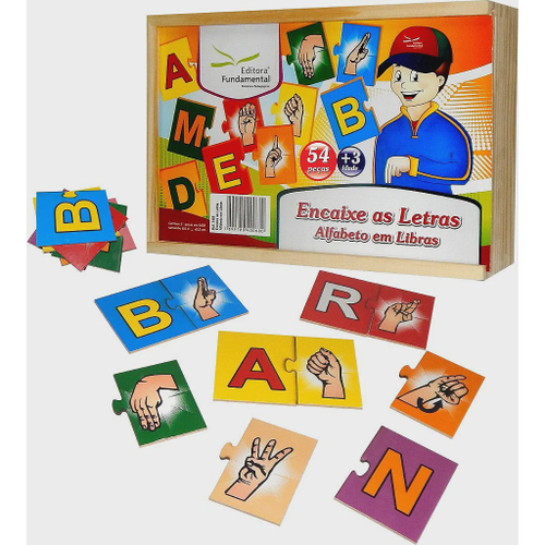 Jogo Educativo Forma Palavras Letras Brinquedo Alfabeto 48pç