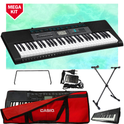 Kit Teclado Casio CTK2550 Musical 5/8 Completo Capa Vermelha Menor preço em Kit Teclado Casio CTK2550 Musical 5/8 Completo Capa Vermelha