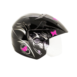 Capacete Moto Feminino Ebf Thunder Open Borboleta Aberto Menor preço em Capacete Moto Feminino Ebf Thunder Open Borboleta Aberto