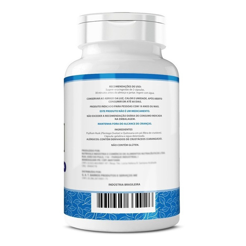 Quitosana Com Psyllium 500mg 120cps Prime Ervas No Shoptime