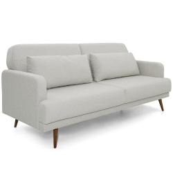 Sofá-Cama Casal 4 Lugares Herval Vega, Linho Cinza Claro, 211 cm Menor preço em Sofá-Cama Casal 4 Lugares Herval Vega, Linho Cinza Claro, 211 cm