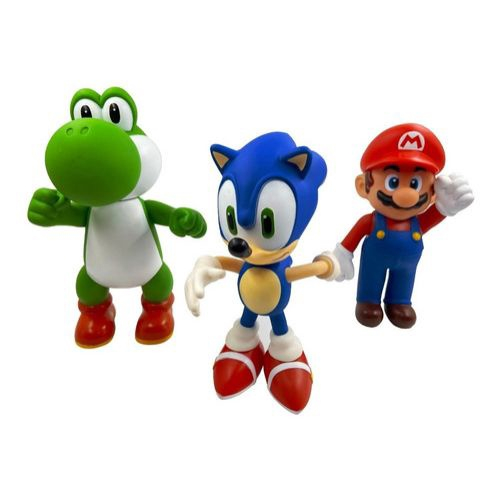 Kit C/5 Bonecos Super Mario Bros Game Brinquedos Crianças em Promoção na  Americanas