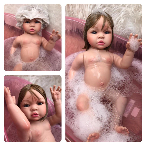 Bebe Boneca Reborn Silicone Realista Princesa Com 24 Itens