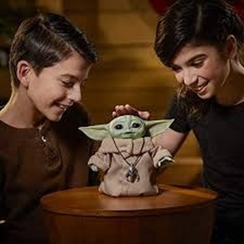 Pelúcia Star Wars Grogu com Sons e Movimentos - Mattel no Shoptime