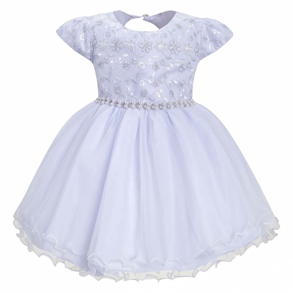 Vestido Infantil Azul Royal e OFF Damas Honra Casamento - Fabuloso