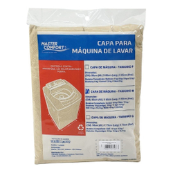 Capa Máquina lavar Tamanho M Bege Impermeável Renova Anbiente Enfeite Casa lavanderia é boa?