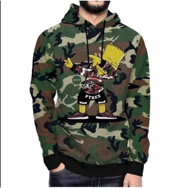 moletom com capuz bart simpson