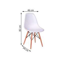 Cadeira Charles Eames Eiffel Dkr Wood - Design - Branca é boa?