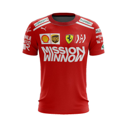 Camiseta Esporte Fórmula 1 - Uniforme Ferrari F1 - Mission Winnow Menor preço em Camiseta Esporte Fórmula 1 - Uniforme Ferrari F1 - Mission Winnow