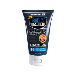 Shampoo Escurecedor de Cabelo Gradual Men Menfirst Reduz Fios Brancos Menor preço em Shampoo Escurecedor de Cabelo Gradual Men Menfirst Reduz Fios Brancos