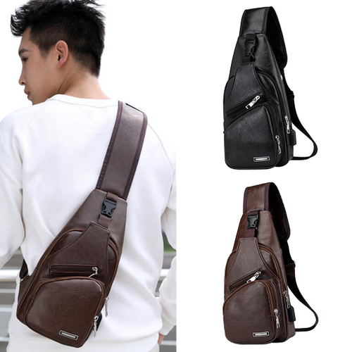 mens travel sling bolsa