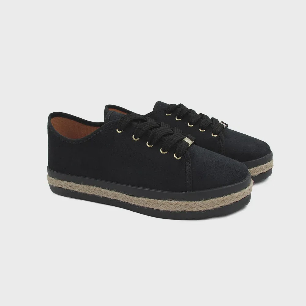 Tenis Feminino Casual Flatform Sola Corda Tendencia Moda na