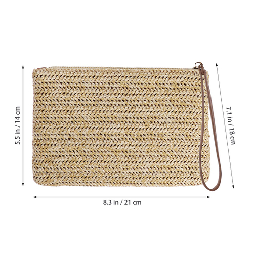 clutch straw bolsa