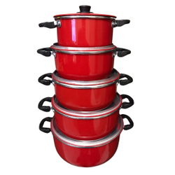 Conjunto Panelas Caçarola 5 Peças De Alumínio Vermelho é boa?