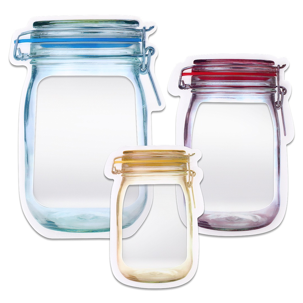 resealable mason jar bolsas