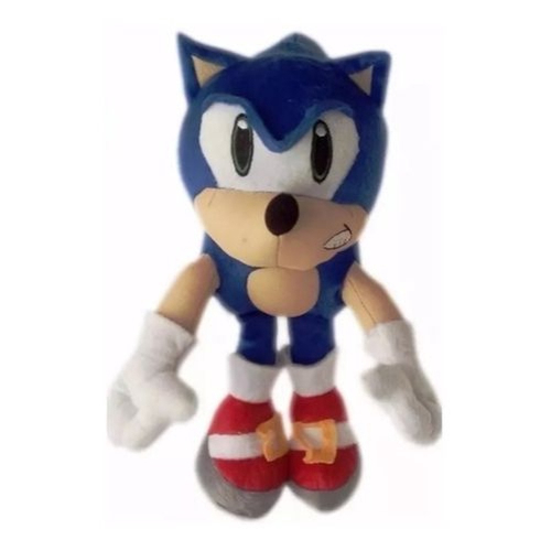 Boneco Pelúcia Sonic Grande 36 Cm Antialérgico