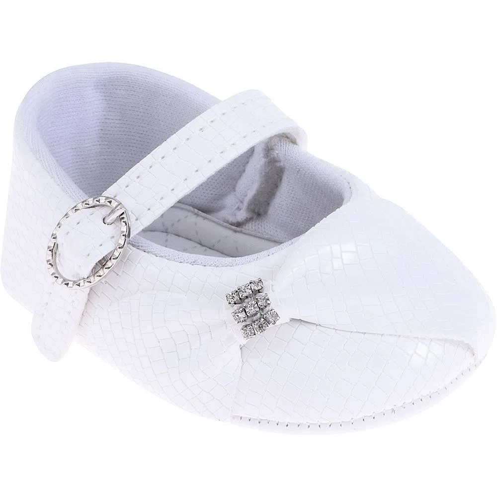 Sapato batizado premium branco hot sale pimpolho