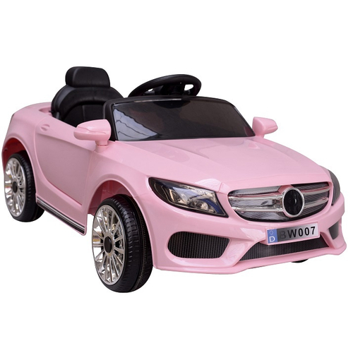 Carro Eletrico Infantil Retro 6V Com Controle Remoto Bege