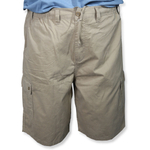 Bermuda Sarja Cargo Masculino Plus Size cós e meio-elástico