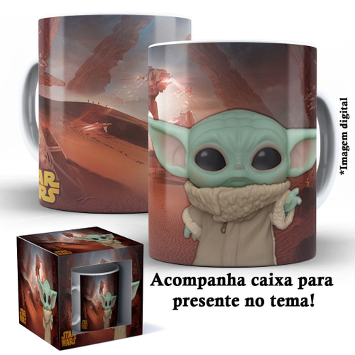 Caixa para Presente Baby Yoda Star Wars DAC