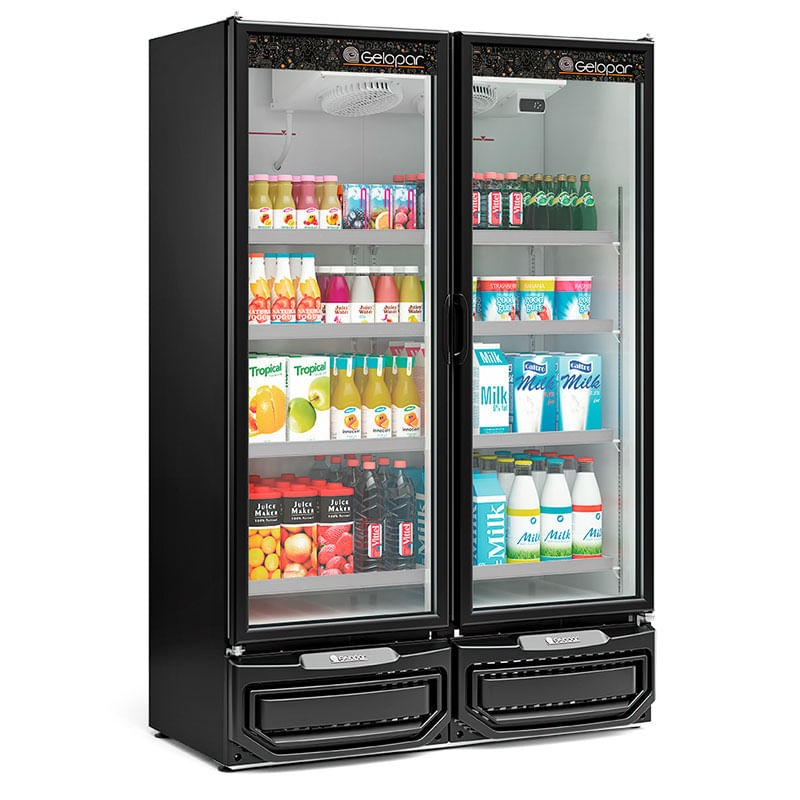 Refrigerador/ Expositor Vertical Conveniência GCVR-950 Pr Preto 957 ...