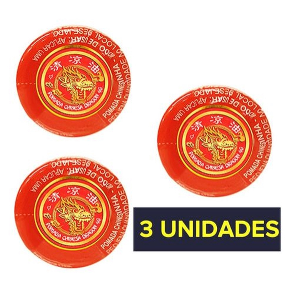 Kit 3 Unidades Pomada Oriental Chinesa Japonesa Em Promoção Na Americanas