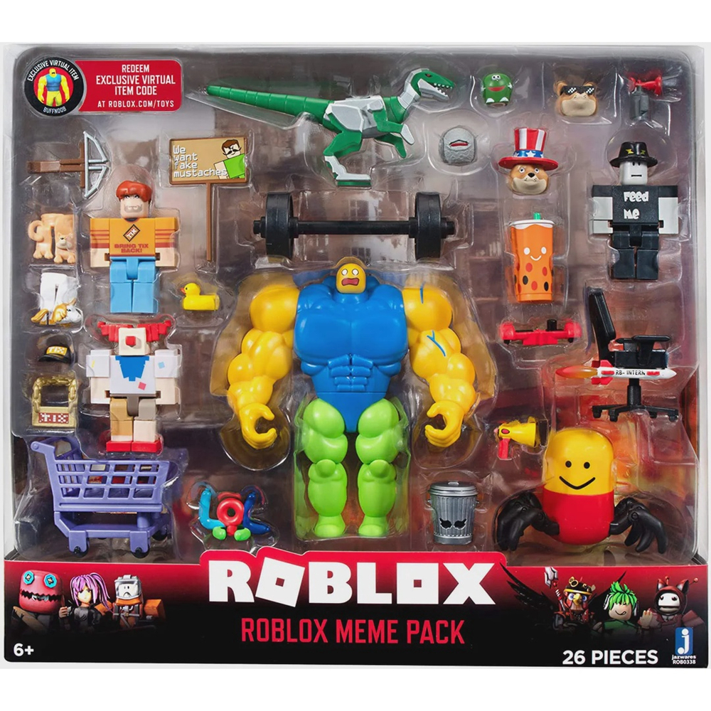 Roblox Meme Pack Action Figure Playset with Virtual Code