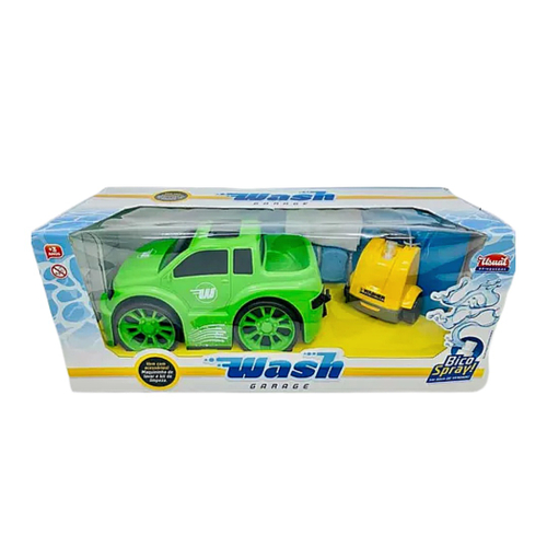 Carrinho Com Lava Rápido Wash Garage Pick-up Brinquedo