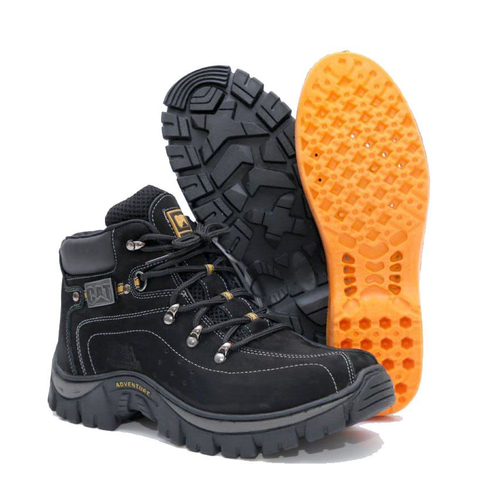 Coturno Masculino Bota Caterpillar Lançamento Cano Curto Preto