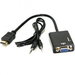 Cabo Adaptador Conversor Hdmi Para Vga Com Saída P2 De Áudio é boa?