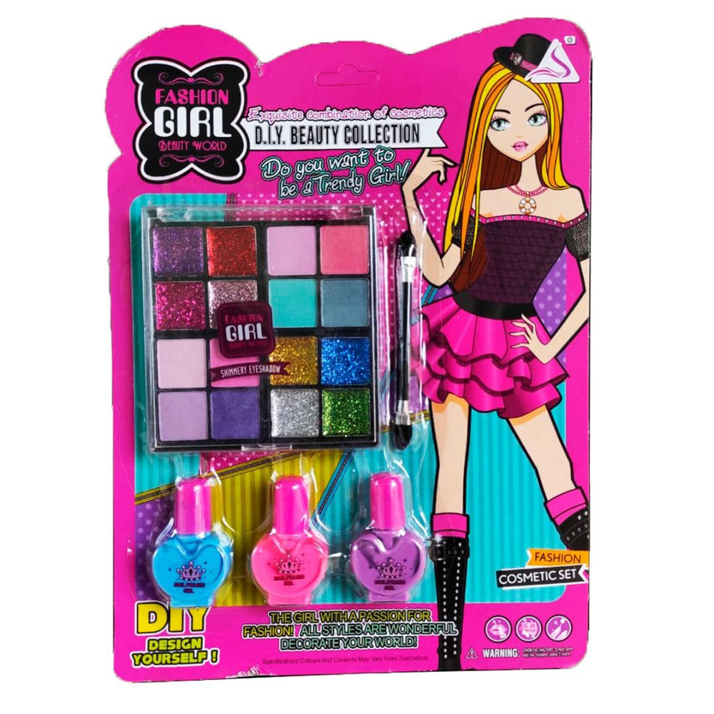 Brinquedo Infantil Kit Maquiagem para Boneca Fashion Girl WZ151463