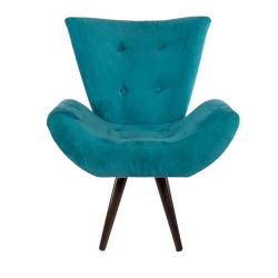 Kit 2 Poltronas Decorativas Isabella Azul Turquesa Pés Palito Imbuia é boa?