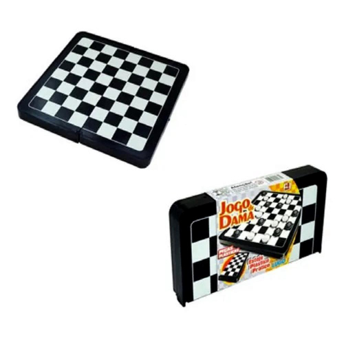 Jogo De Dama E Ludo Com Estojo Em Mdf Junges Jogo de Tabuleiro Dama e Ludo