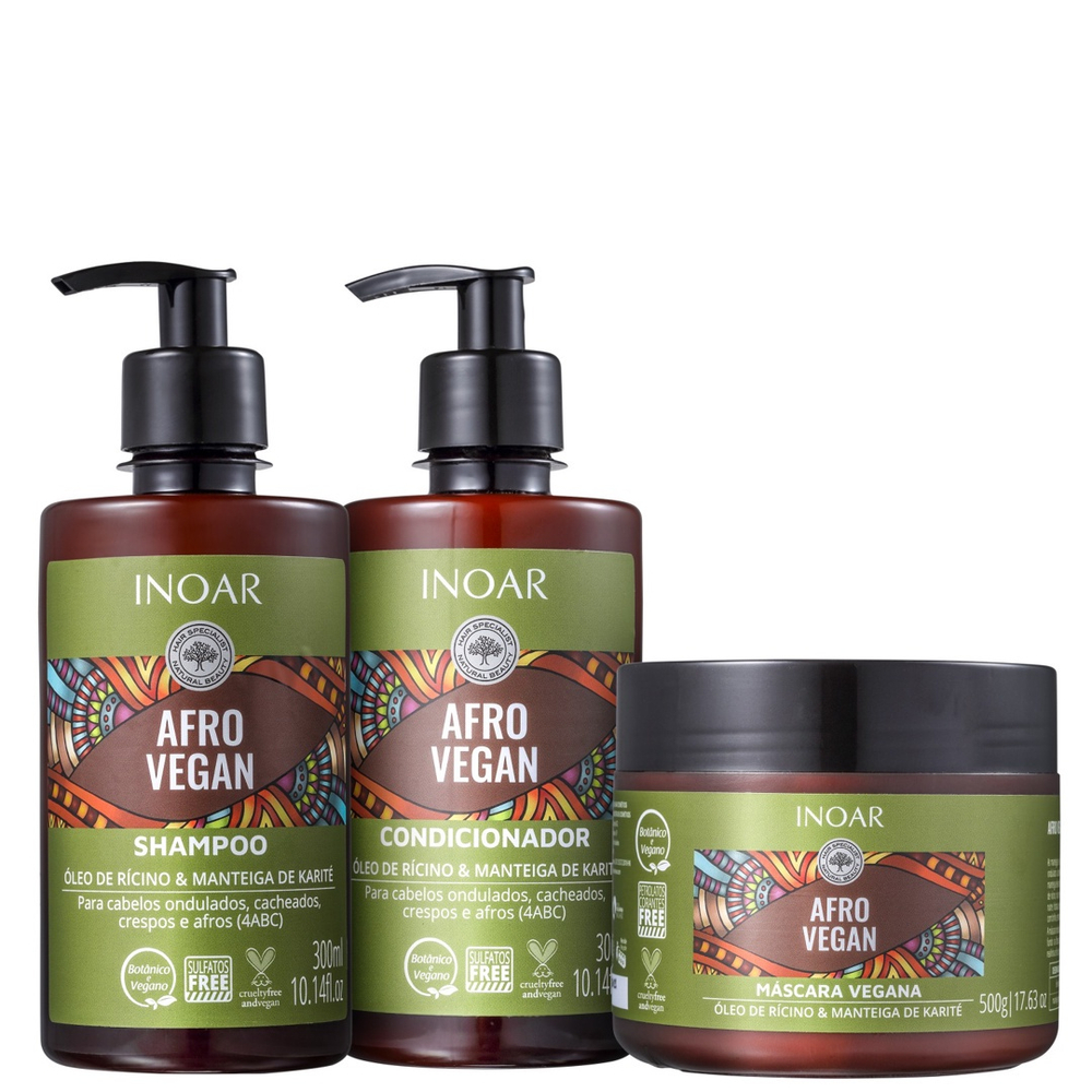 Kit Inoar Afro Vegan Trio 3 Produtos Em Promoção Ofertas Na Americanas 4782