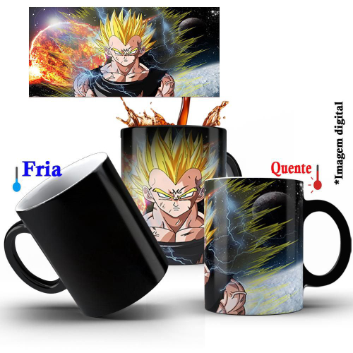 Caneca Personalizada de Porcelana - Dragon Ball Z Vegeta / Príncipe dos  Sayajins