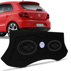 Menor preço em Tampão Porta Malas Gol G5 G6 2009 a 2016 Carpete Preto Furos Alto Falante 6x9 Bagagito