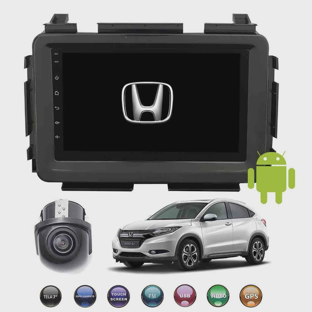 Central Multimídia Honda Hrv 2018 2019 2020 Android Em Promoção Na