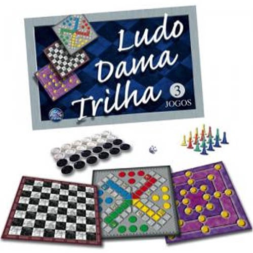 Combo 5 Jogos Ludo Damas Trilha Dominó E Loto 65598 Xalingo no