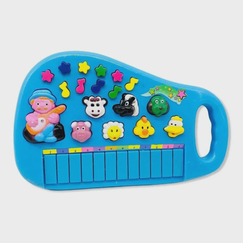 Piano Teclado Musical Bichos Fazendinha Infantil Eletronico