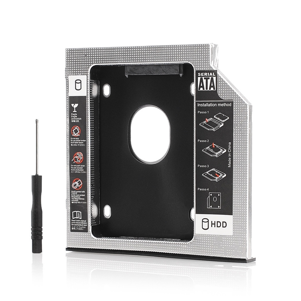 Adaptador case caddy hd ssd sata 2 5 gaveta notebook 9 5mm em promo o