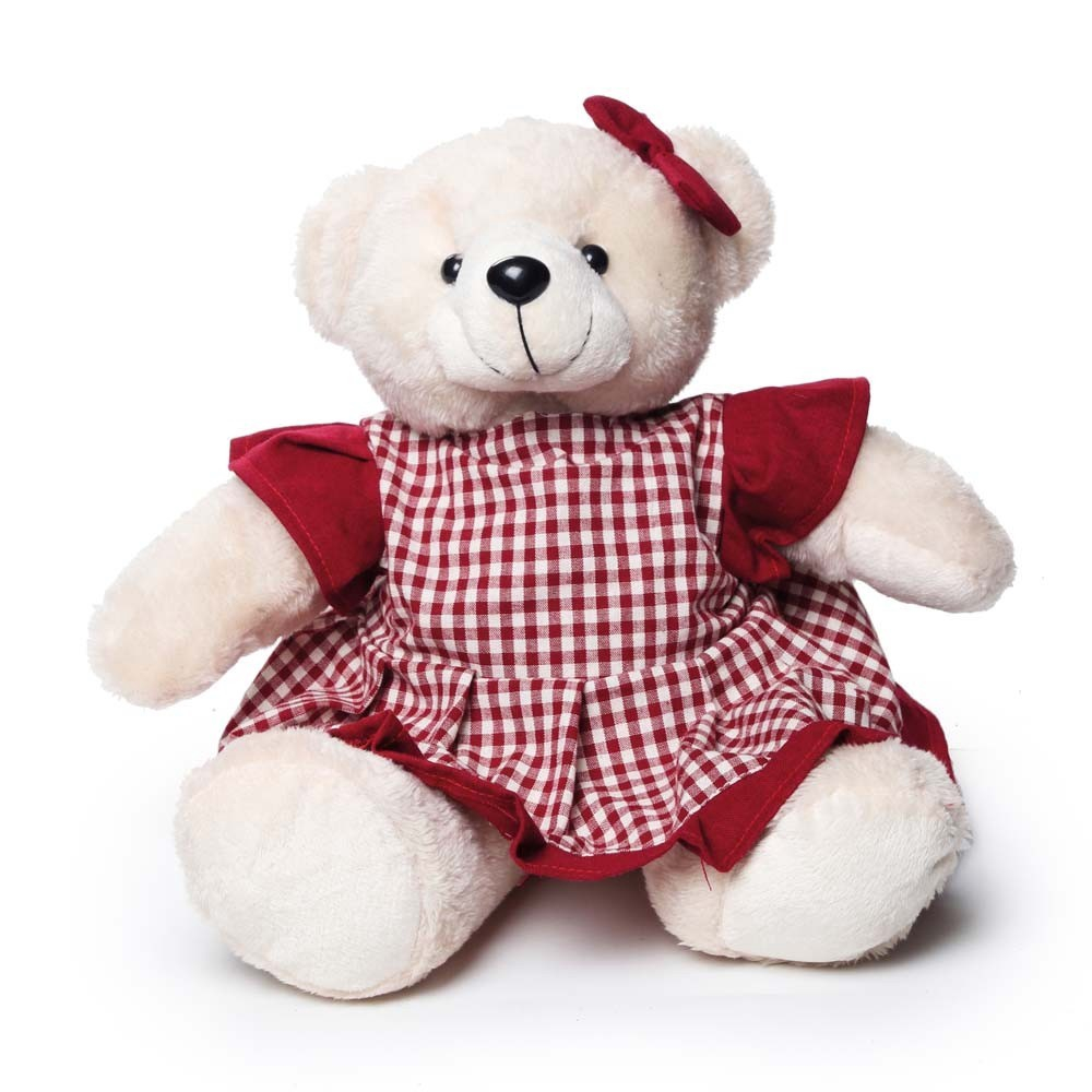 Urso Xadrez Tocando Tambor Vermelho Decorativo Natal 23cm - Toque de Classe  - Decoração de Natal para Casa - Magazine Luiza