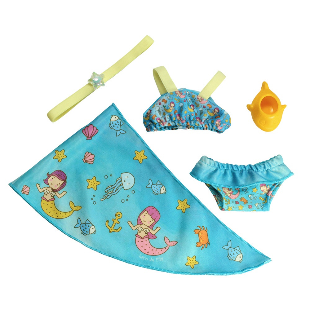 Kit Roupa De Boneca Para Baby Alive - Praia Biquini Sereia no Shoptime