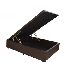 Cama Box Baú Inteiriço Casal Premim 1,38 x 188 x 0,40 Corino Marrom Menor preço em Cama Box Baú Inteiriço Casal Premim 1,38 x 188 x 0,40 Corino Marrom