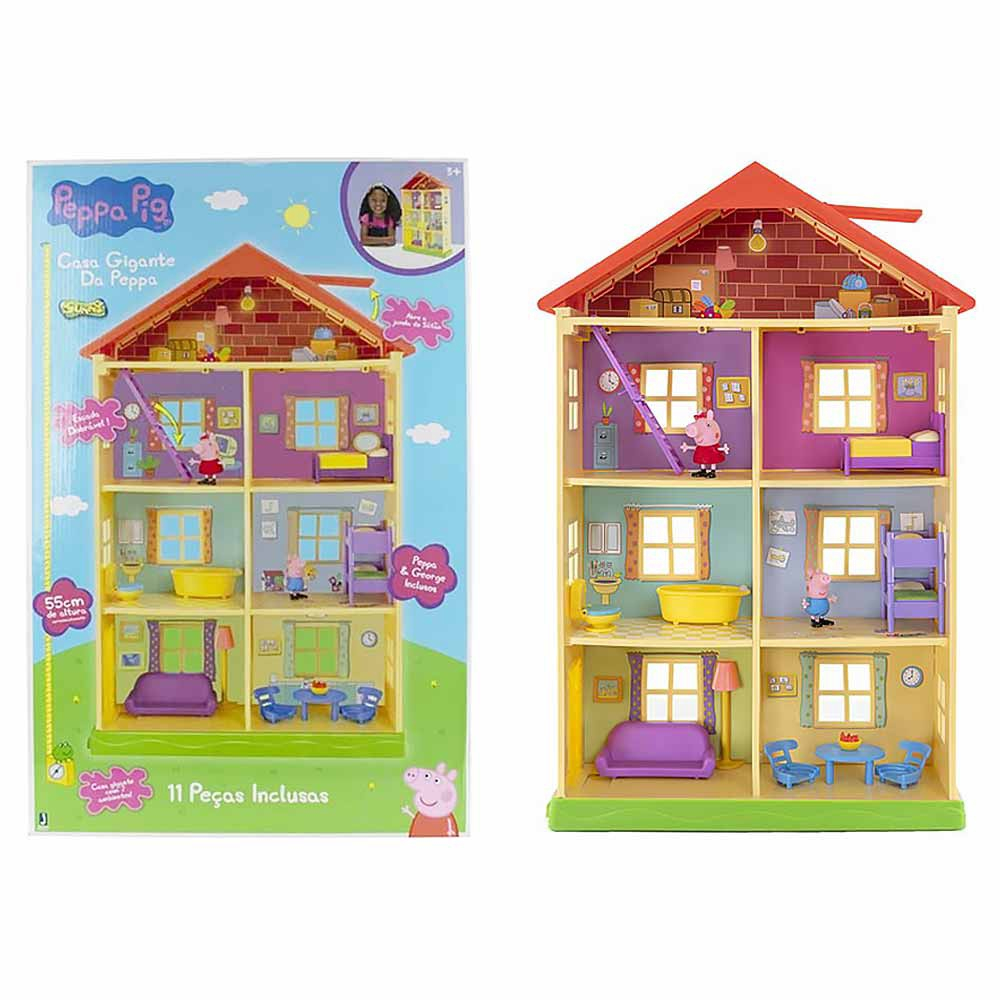 Casa Gigante da Peppa 55cm - Boneca Peppa Pig George Sunny - Bonecas e  Acessórios - Magazine Luiza