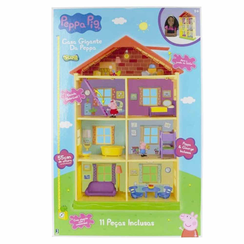 Casinha Casa Gigante Completa Com Acessórios Peppa Pig Sunny