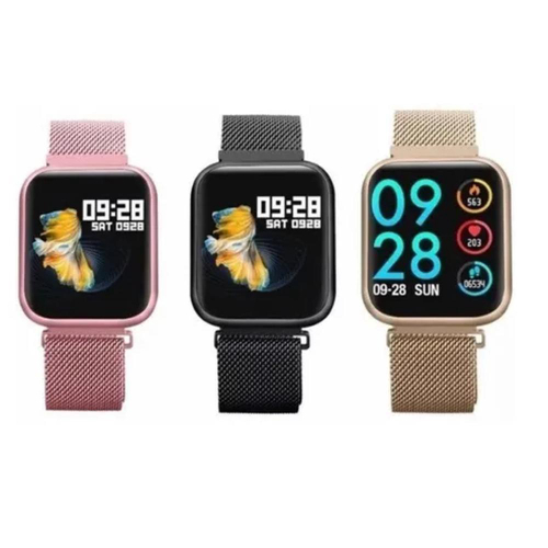 smartwatch p70 dourado